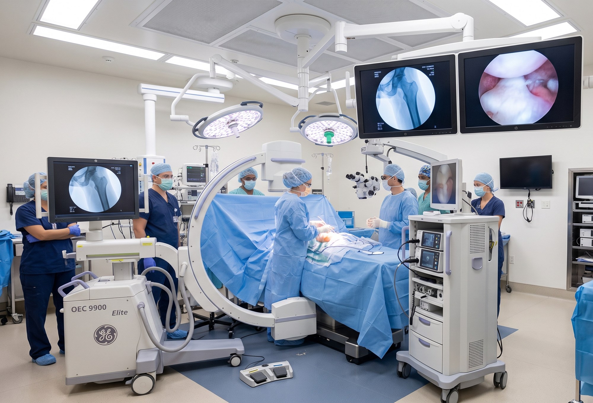Wireless secondary monitor connection in the OR